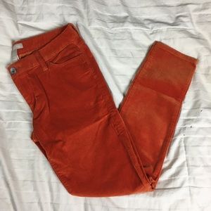 Banana Republic Orange Corduroy Pants size 27
